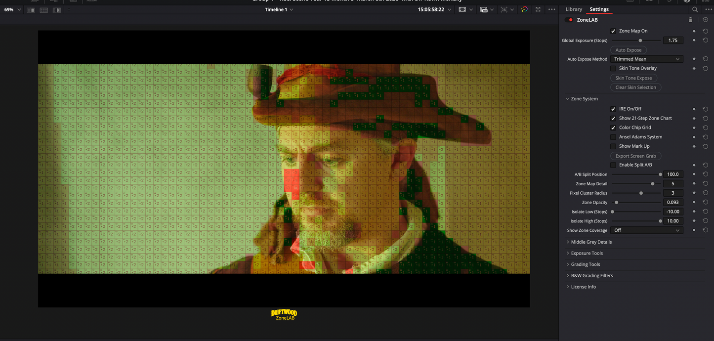 ZoneLAB — Zone System Exposure & Color Grading Plugin